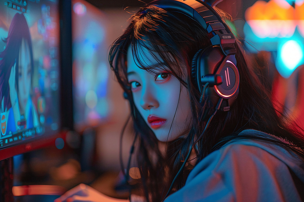 gamer playing games online