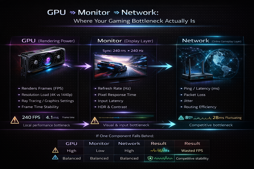 High FPS vs Low latency. Finding the Gaming Bottleneck.